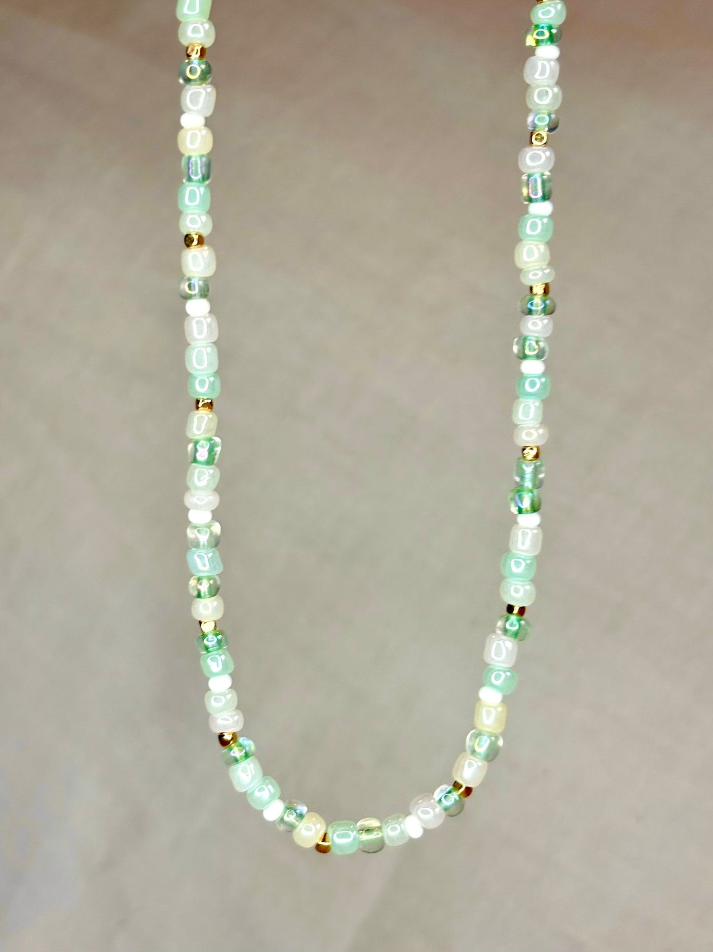 Green Beaded Necklace